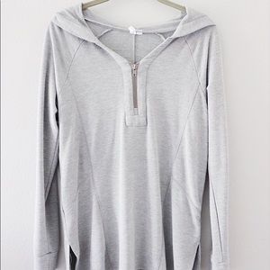 hooded athletic sweater